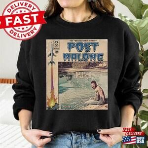 Retro Post Malone Comic Shirt 90S Retro Book Art Sweatshirt